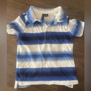 Janie and Jack 2T ombré striped jersey polo